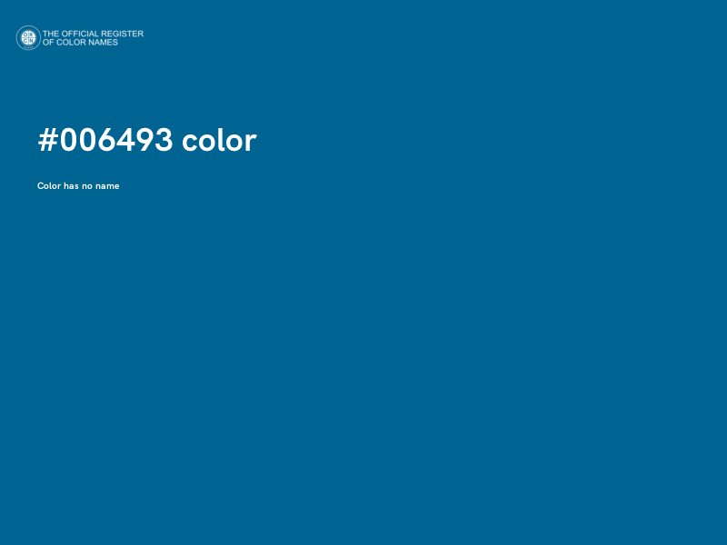 #006493 color image