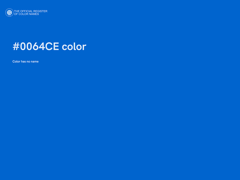 #0064CE color image