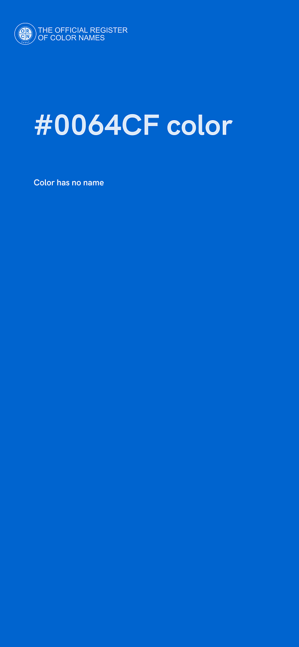 #0064CF color image