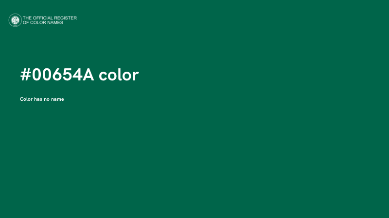#00654A color image