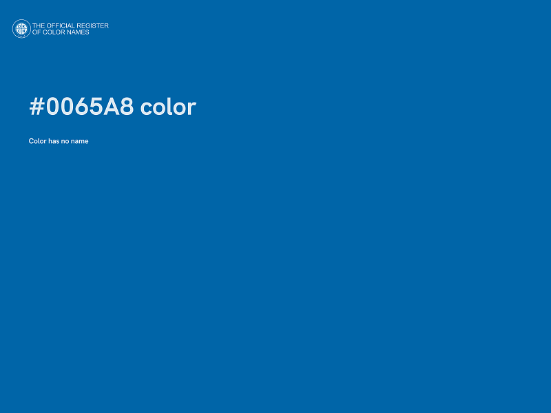 #0065A8 color image