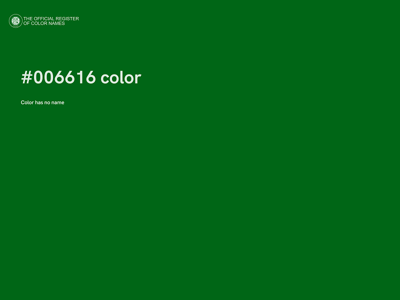 #006616 color image