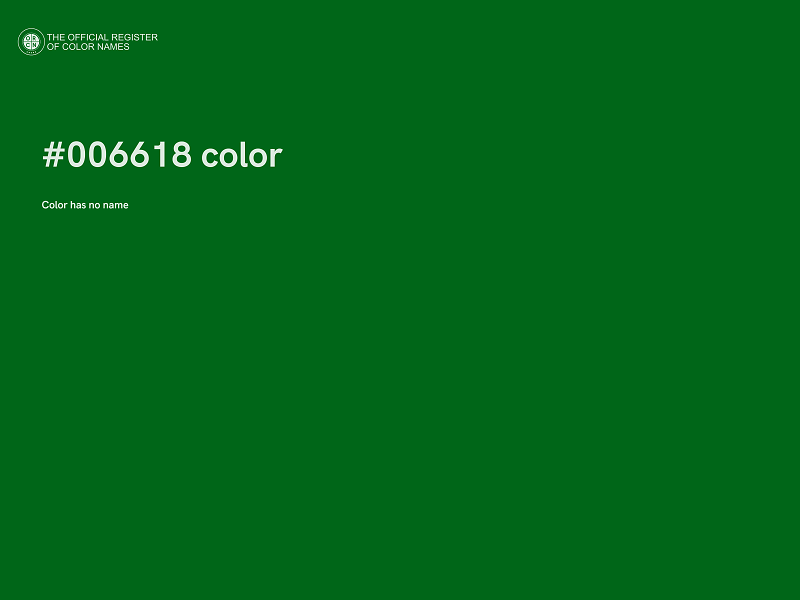#006618 color image