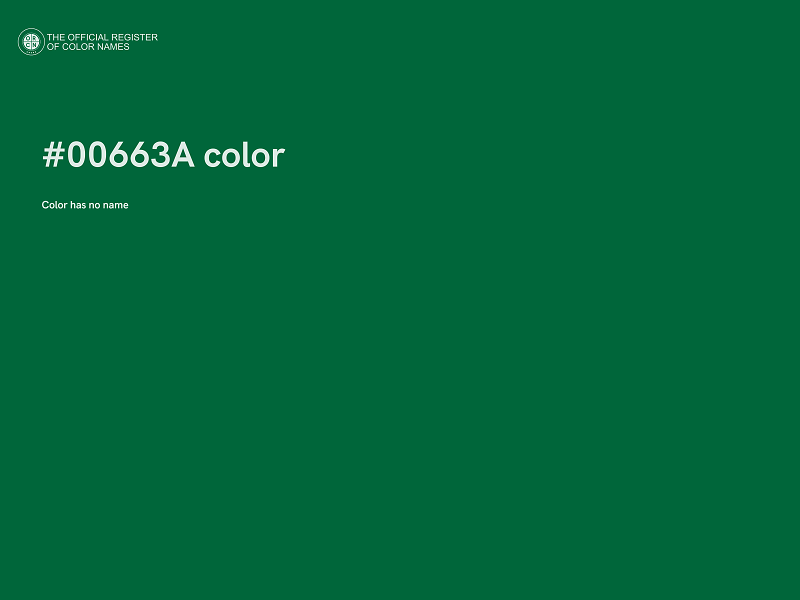 #00663A color image
