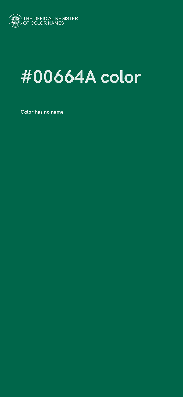 #00664A color image