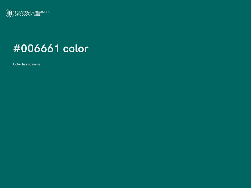 #006661 color image