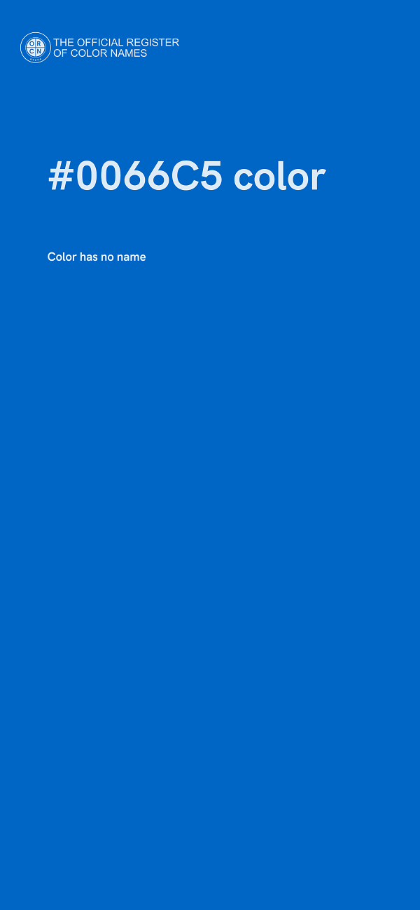 #0066C5 color image