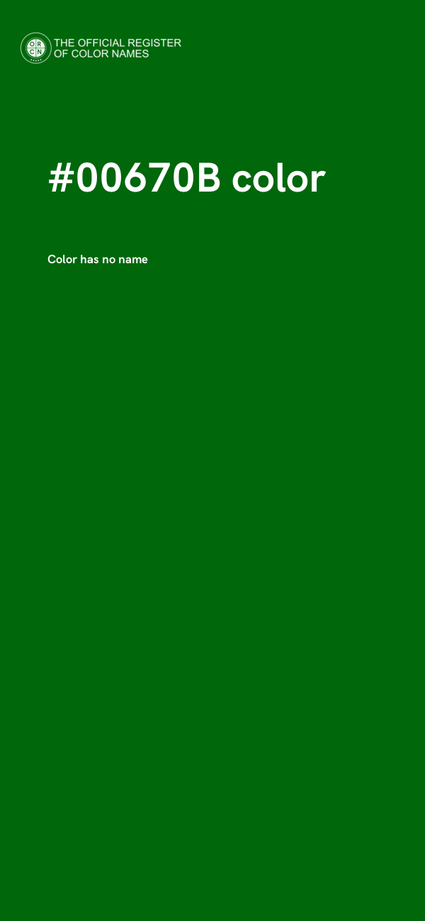 #00670B color image
