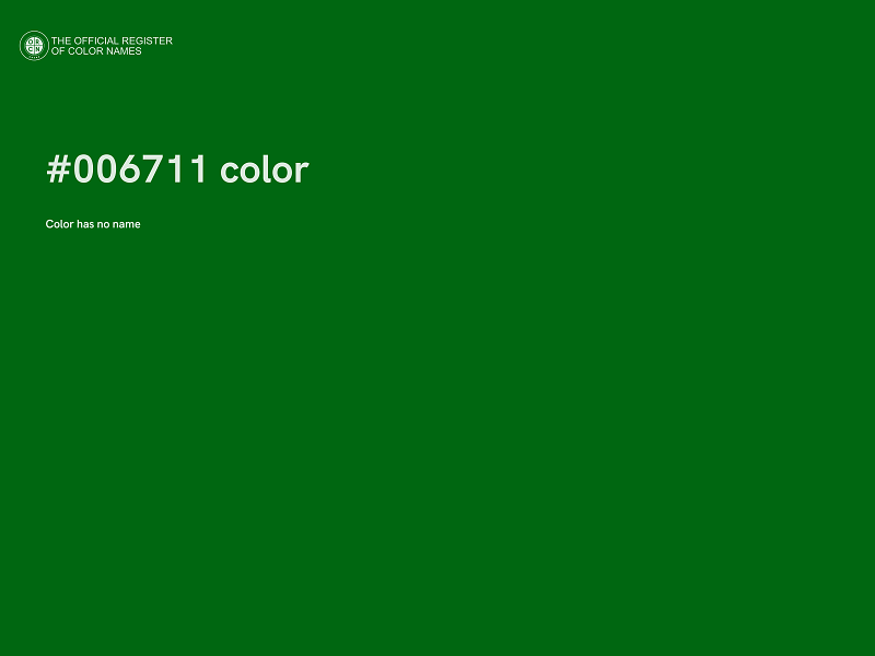 #006711 color image