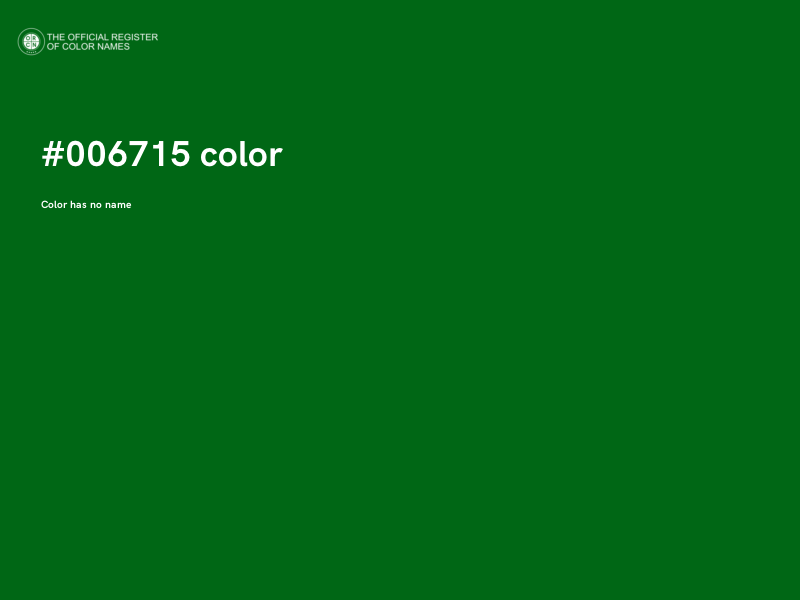 #006715 color image