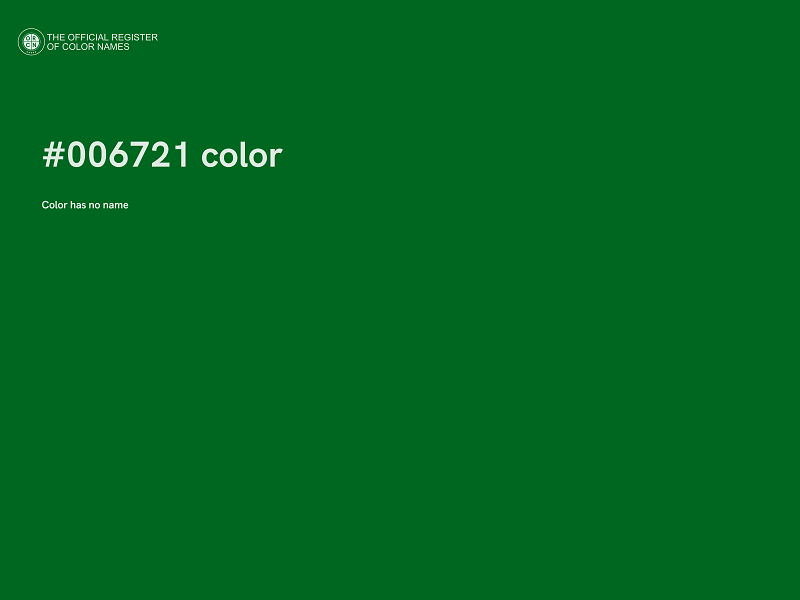 #006721 color image