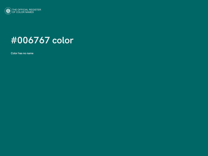 #006767 color image