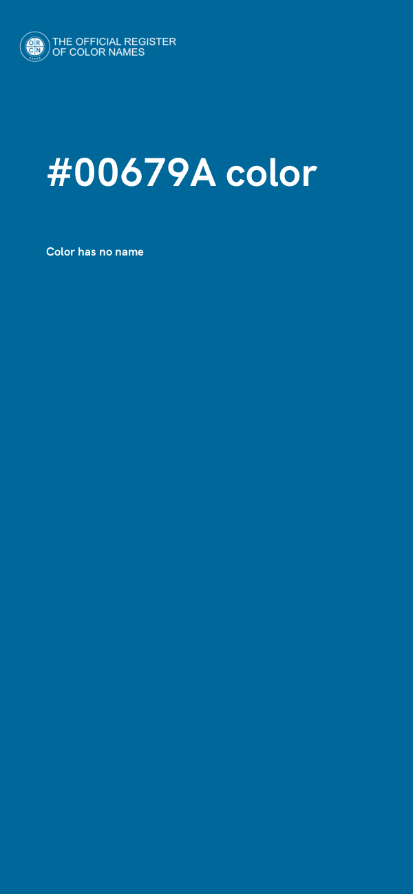 #00679A color image