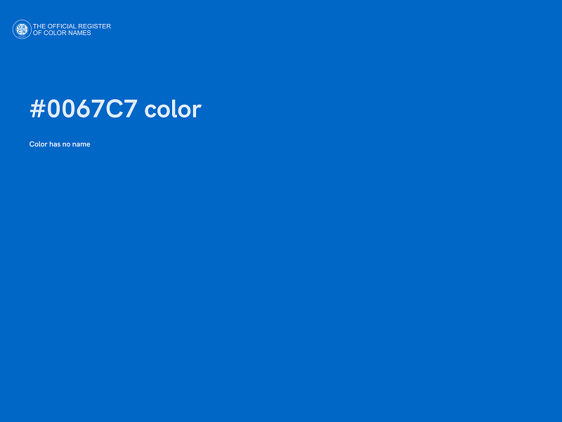 #0067C7 color image