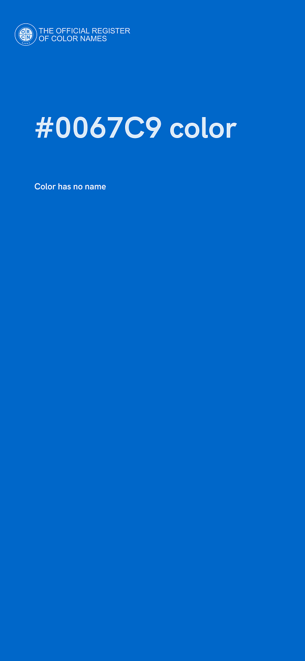 #0067C9 color image