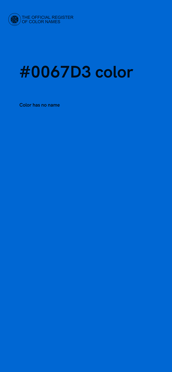 #0067D3 color image