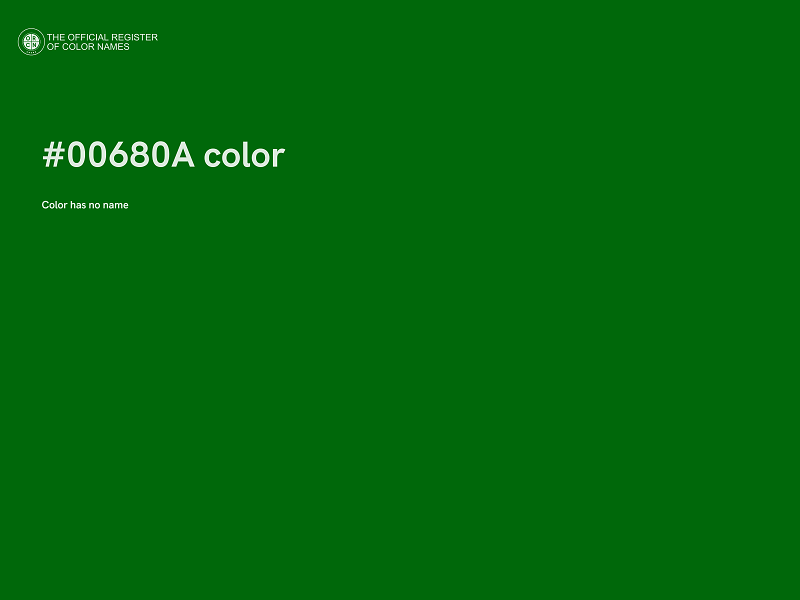 #00680A color image