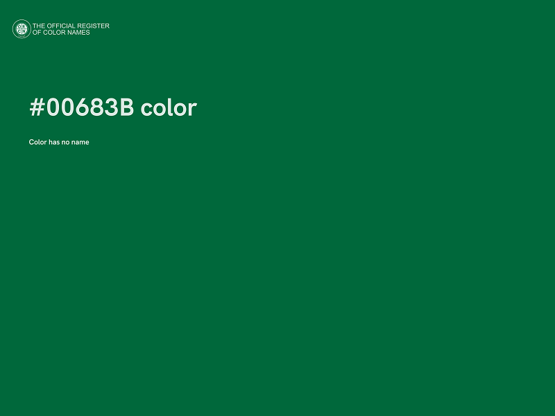 #00683B color image