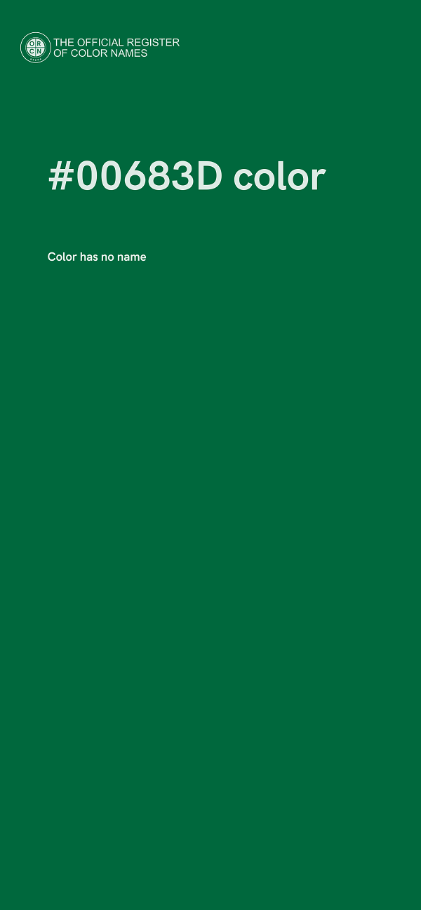 #00683D color image