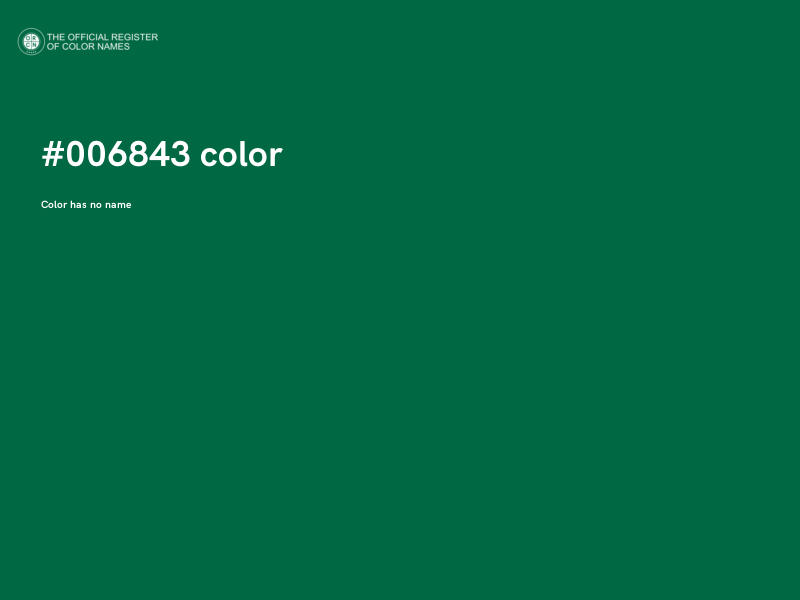 #006843 color image