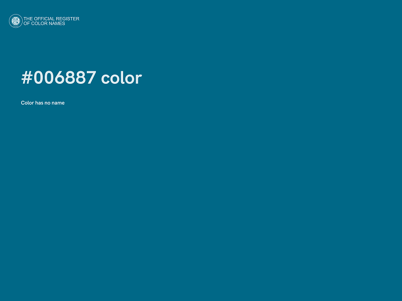 #006887 color image