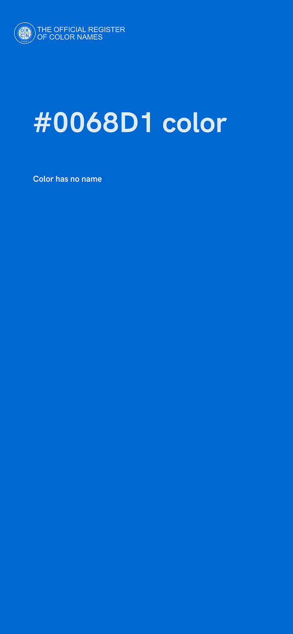 #0068D1 color image