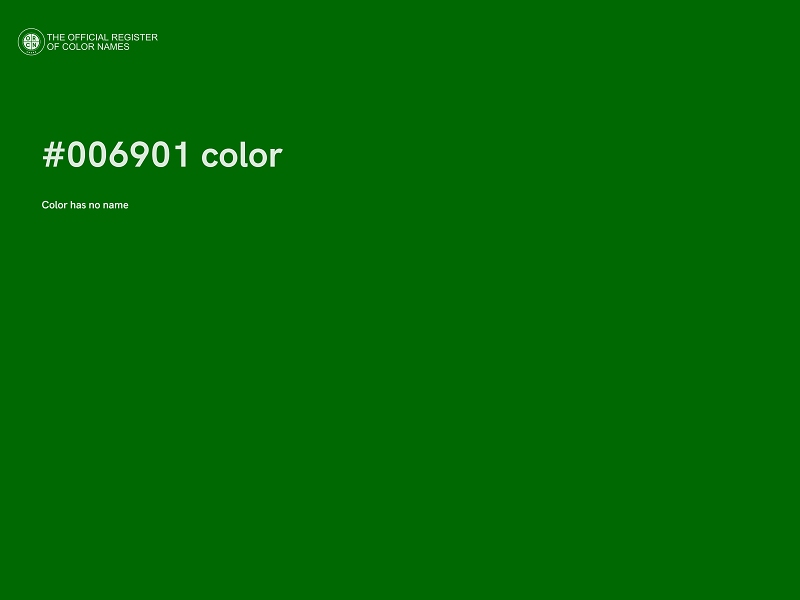 #006901 color image