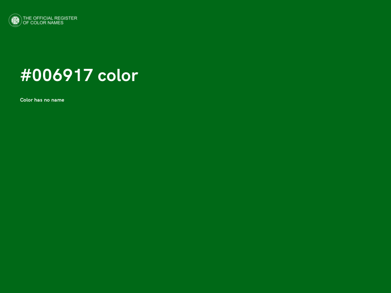#006917 color image