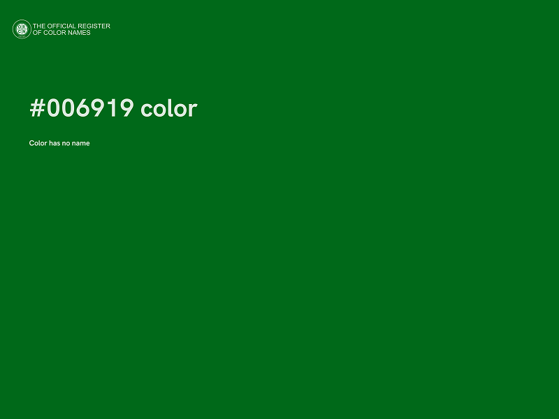 #006919 color image