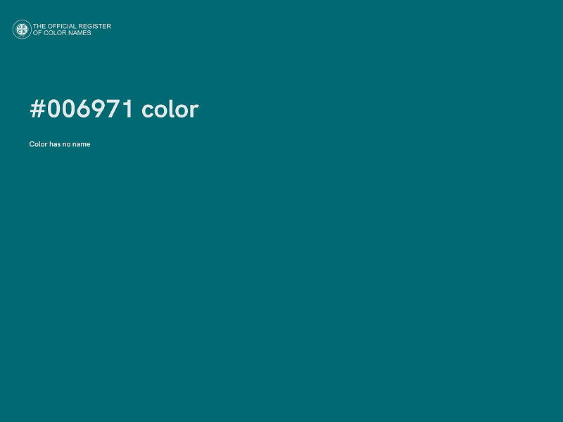 #006971 color image