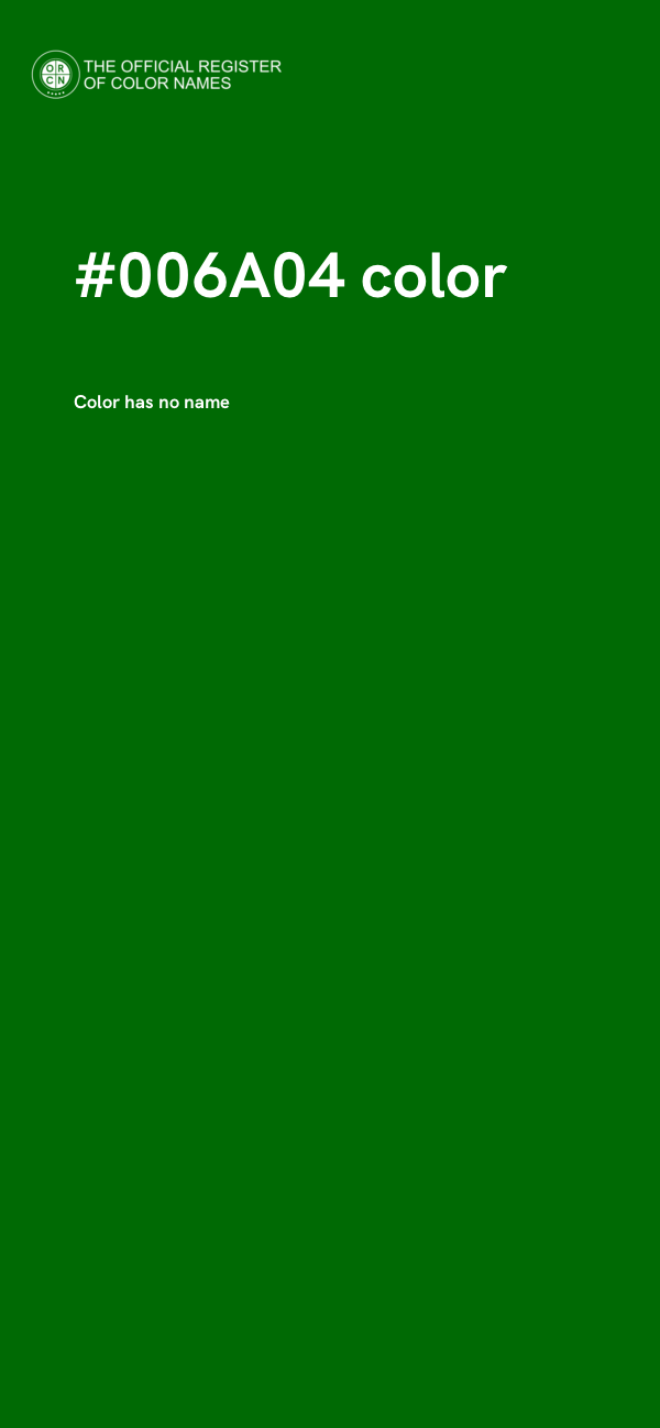#006A04 color image