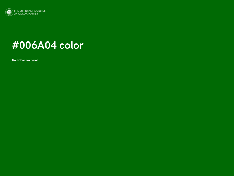 #006A04 color image