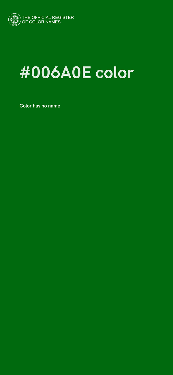 #006A0E color image