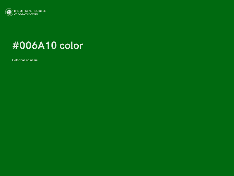 #006A10 color image