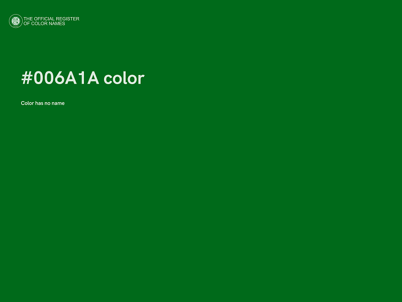 #006A1A color image