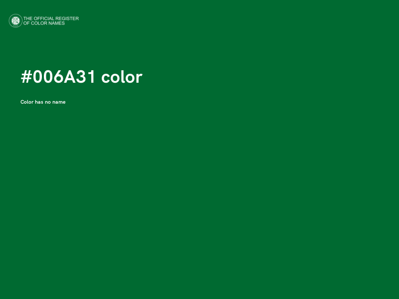 #006A31 color image