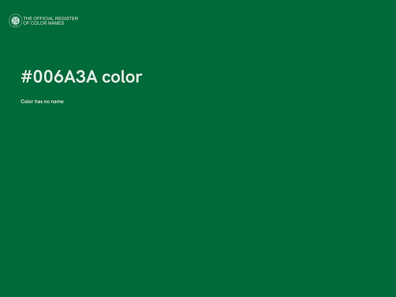 #006A3A color image