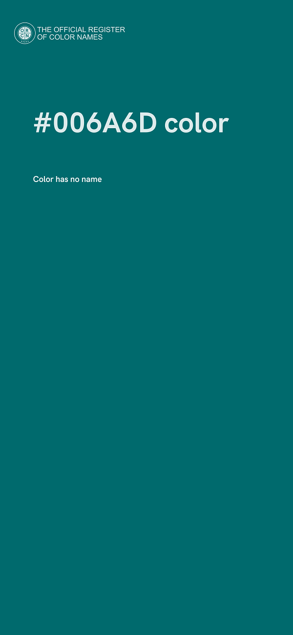 #006A6D color image