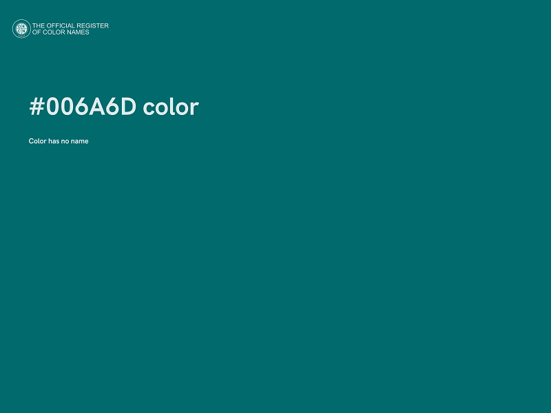 #006A6D color image