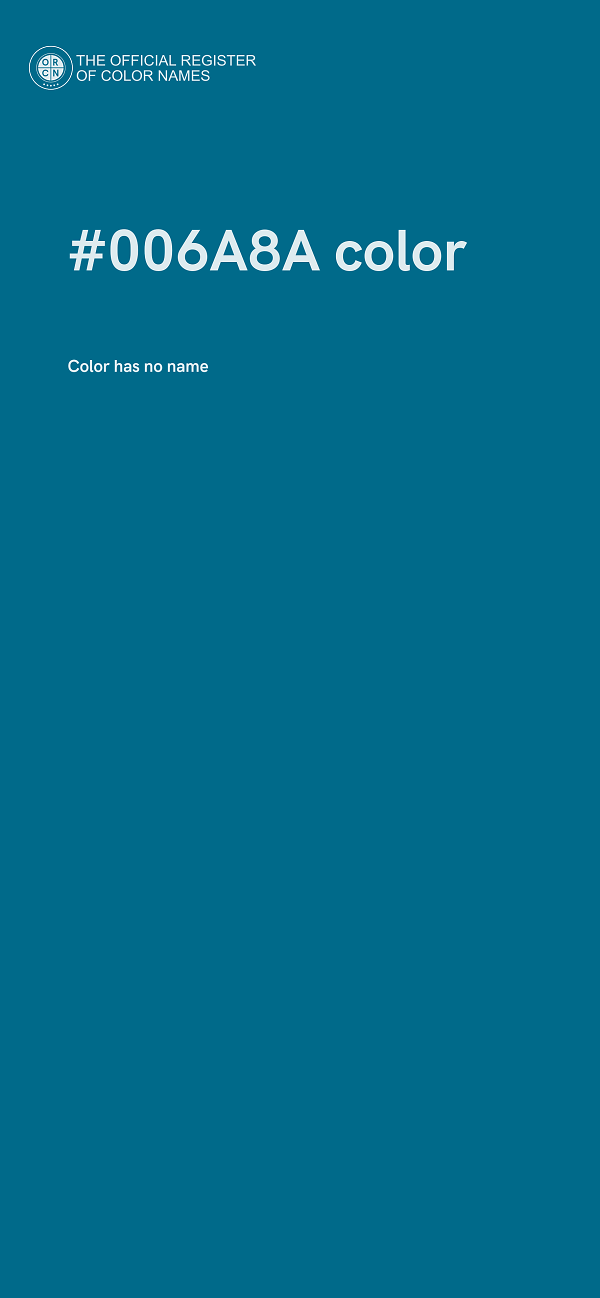 #006A8A color image