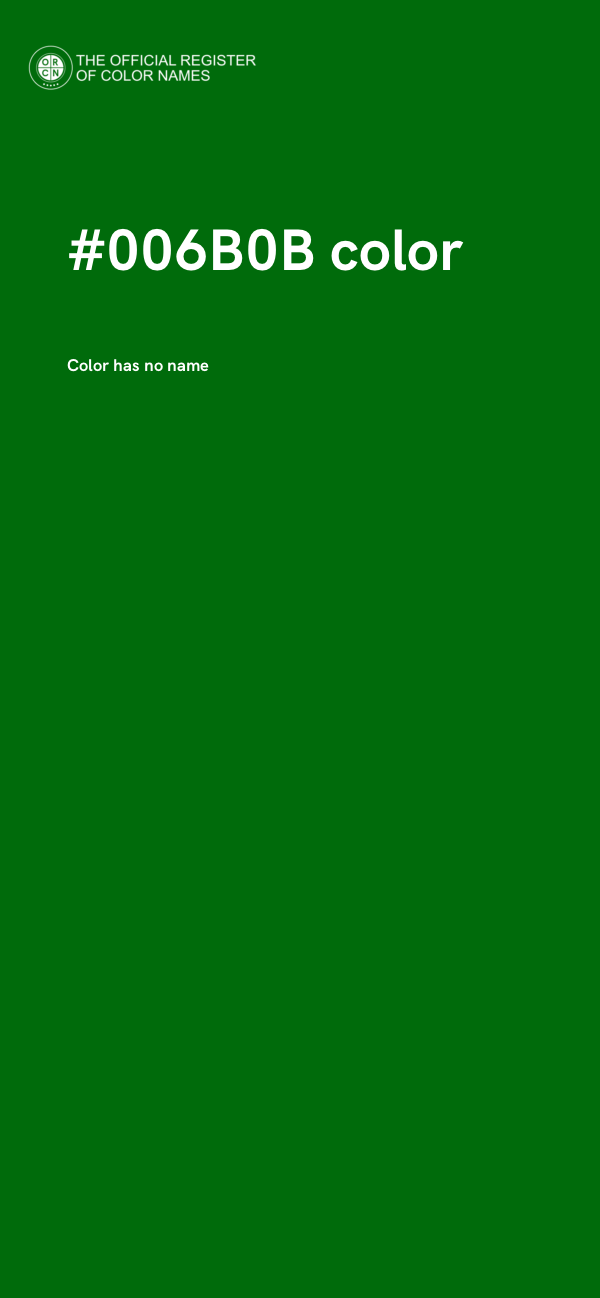 #006B0B color image
