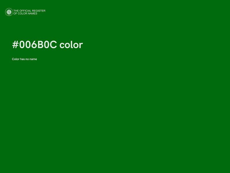 #006B0C color image