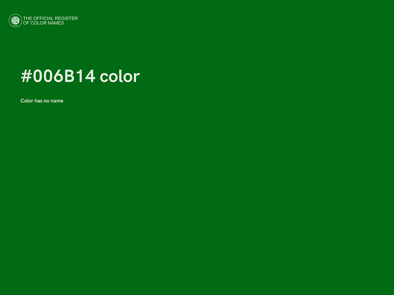 #006B14 color image