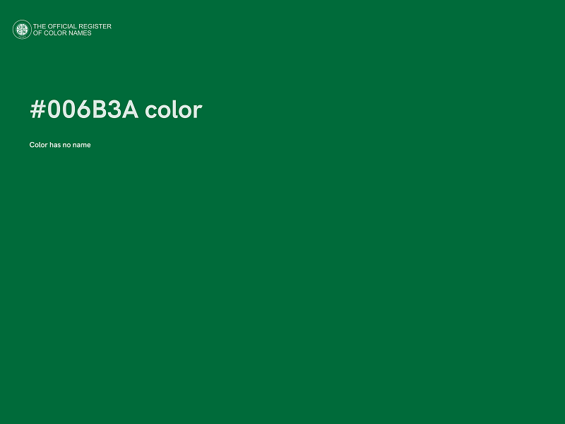 #006B3A color image