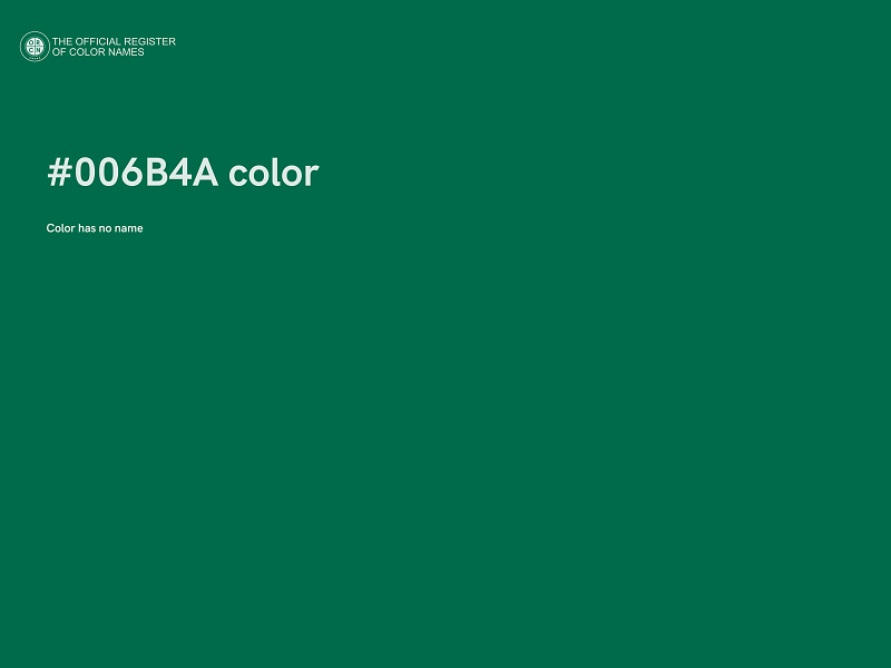 #006B4A color image