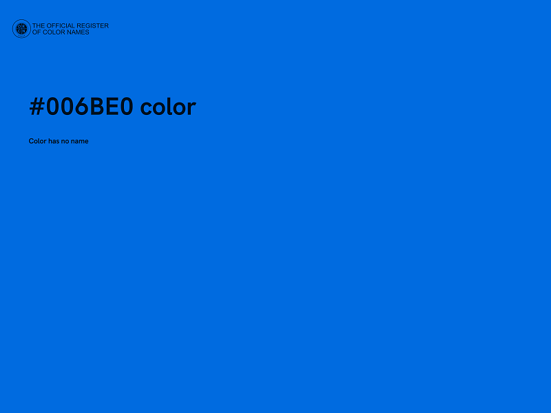 #006BE0 color image