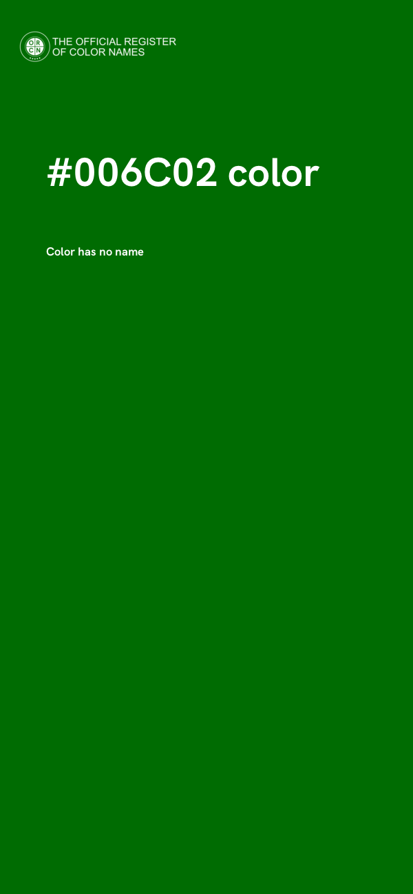 #006C02 color image