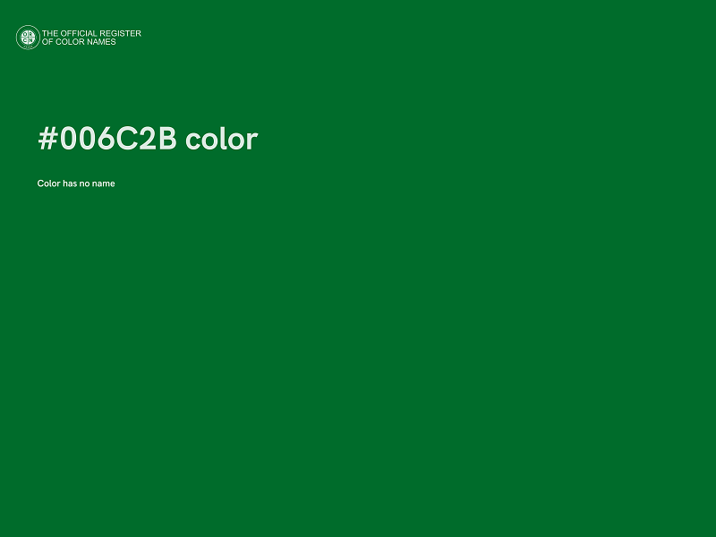 #006C2B color image