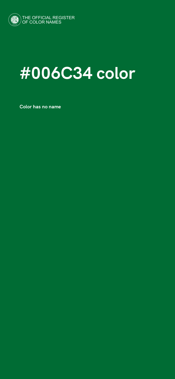 #006C34 color image