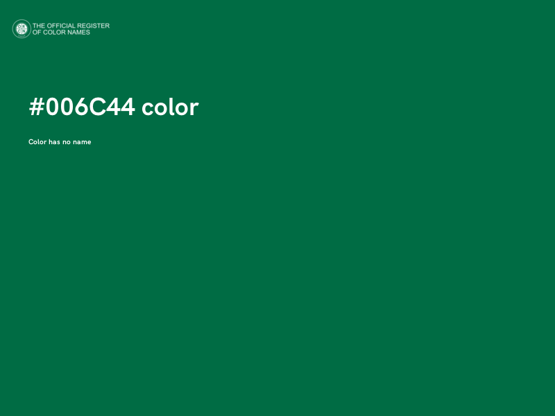 #006C44 color image